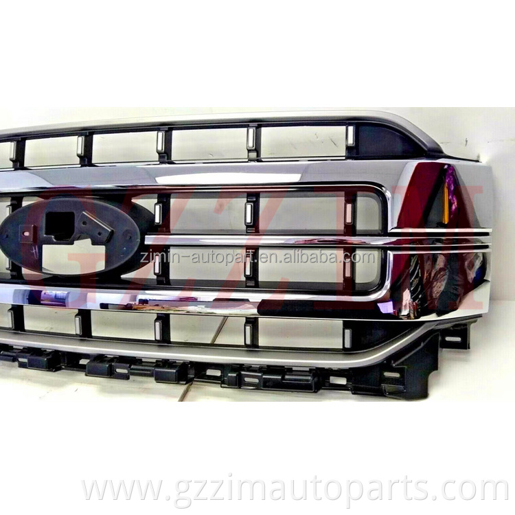 Excellent chromed front bumper grille middle front grille for 2021 F150